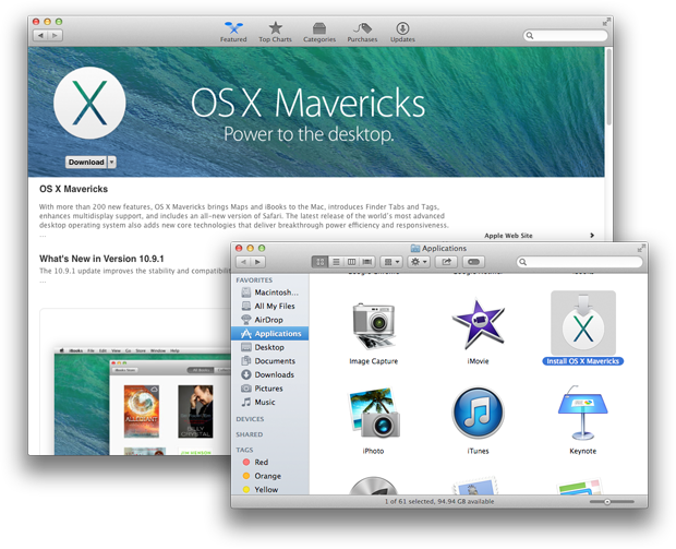 App Store Mavericks